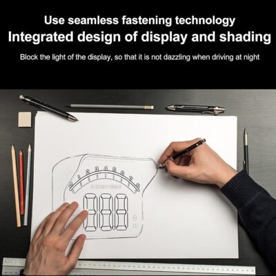 Car Head Up Projector High Definition OBD HUD Windshield Projector Overspeed Security Alarm for Vehicles Complying with OBDII Standards - Image 6