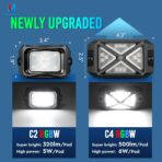 MICTUNING C4 RGBW Rock Lights Kit, 12 Pods 360° Ultra-Bright 4-Sided Wide Beam Angle Underglow Neon Accent Lighting Kit, Microphone Sync with APP Control, IP68 Waterproof - Image 4