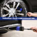 42Pcs Car Detailing Kit, Car Detailing Brush Set, Car Wash Cleaning Kit, Car Detailing Brushes, Professional Car Care Kit for Interior Exterior Wheels, Blue - Image 4