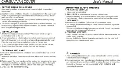 uxcell 3XL Breathable Waterproof Car Cover with Mirror Pockets - All-Season Protection for SUV, Pickup Trucks, Large Vehicles - Image 9