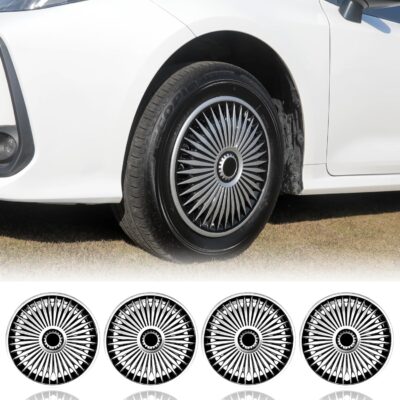 16 inch Wheel Cover for Iron Rim,16 inch Hubcaps Set of 4, Rim Cover Hubcap Replacement Plastic Automotive Decoration Accessories - Image 5