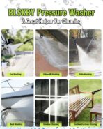 1200PSI Cordless Pressure Washer 2 Batteries - Brushless Cordless Power Washer with 6-in-1 Nozzle, Foam Cannon, LCD Display, Battery Pressure Washer for Patio, Car & Outdoor Cleaning - Image 7