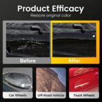 Car Scratch Remover Wax, 2026 New Car Scratch Repair with Sponge and Cloth, Multi-purpose Paint Scratch Remover for Car Detailing, Easy to Use Car Scratch Repair Kit for Drivers(3PCS) - Image 5