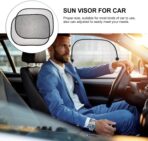 Car Window Shade for 2pcs Mesh Sunshade Side Window Sun Blocker with Suction Cups UV Protection Heat Insulation for Safety and Car Interior Accessories - Image 6