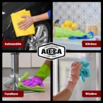 AIDEA Microfiber Cleaning Cloth 20PK, Microfiber Towels for Cars, Dusting Cloth Cleaning Rags for SUVs, House, Kitchen, Window, Workshops, Cleaning Supplies 12"×12" - Image 5