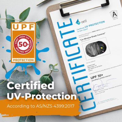 Car Window Shade for Baby with Certified UV-Protection 2 Pack - 20"x12" - Image 8