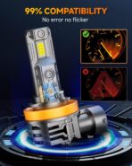 FAHREN 2026 H11/H9/H8 bulbs, 𝟓𝟎,𝟎𝟎𝟎𝐋𝐌 𝟏𝟎𝟎𝟎% Brighter 1:1 Mini Size 6500K Light Kit H11 bulbs With Fan, 10-Year Extended Lifespan, Quick Install No Adapter Needed Plug and Play, Pack of 2 - Image 5