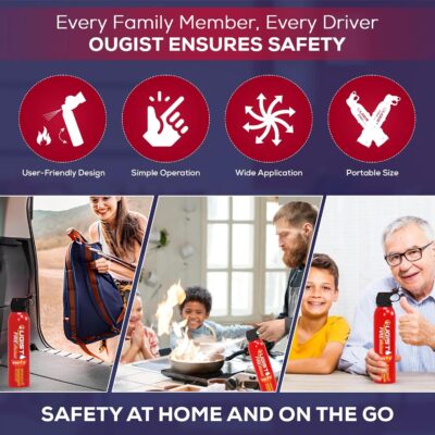 Fire Extinguisher Spray for Vehicle & Home 620ml 2 Count, Car Fire Extinquishers, Prevent Re-lgnition, Best Suitable for Kitchen,The House Car Truck Boat Water-Based Mini Fire Extinguishers - Image 7