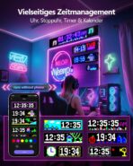 Multifunctional Bright 2PCS Devil Eyes for Cars Windshield - 23in x 5in [ Upgraded Chip Two Screens 100% Synchronized ] Programmable LED Eyes for Car - Flex LED Display - Sized Cars/SUVs/Trucks - Image 4