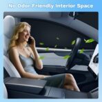 KUST Car Window Shades for Chevy Suburban/GMC Yukon XL 2021-2025 2026 Windshield Sun Shade Side Window Cover UV Block Privacy Protection Accessories for Camping Blackout Rear Back Full Set 8PCS - Image 6