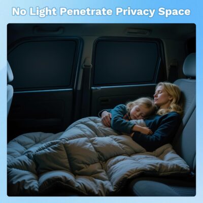 KUST Car Window Shades for Chevy Suburban/GMC Yukon XL 2021-2025 2026 Windshield Sun Shade Side Window Cover UV Block Privacy Protection Accessories for Camping Blackout Rear Back Full Set 8PCS - Image 7