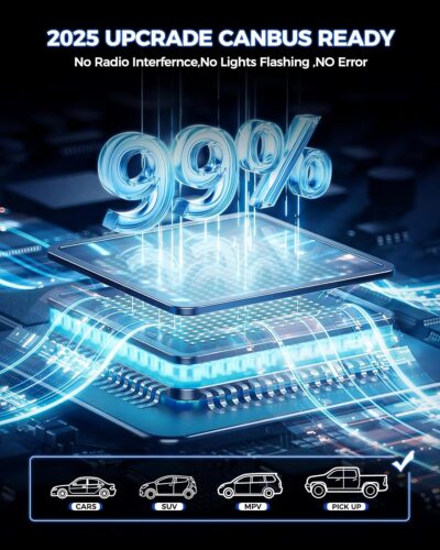 Marsauto H11/H16/H8 LED Fog Light Bulb, 14,000LM 6500K White H11 H16 H8 LED Fog Lights, 70000HRS Lifespan H11 Fog Light Bulbs for Car, Play and Plug, Exterior Lighting - Image 8