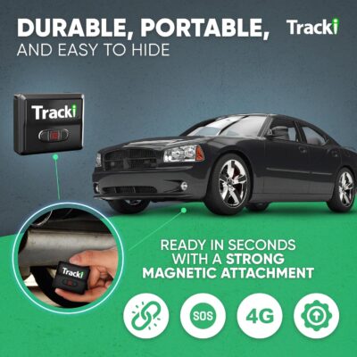 Tracki GPS Tracker for Vehicles – Real-Time 4G LTE Assets & Car Tracking Device with App, Magnetic Mount, Compact Design, Worldwide Coverage – iOS & Android (Tracker 1 Year Subscription Incl.) - Image 3