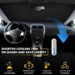 Car Windshield Sun Shade - Foldable Car Sun Shade Windshield for Front Window, Reflector Sunshade Offers Ultimate Protection for Cars Interior (55.2 x 31.5 in) - Image 6