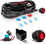 GOOACC 2 PCS 18w Spot Led Light Bar Work Light Pods Off Road Driving Light Fog Light Reverse Lights with 16AWG Off Road Wiring Harness-2 Leads for Truck Truck Boat SUV ATV, 2 Years Warranty - Image 4