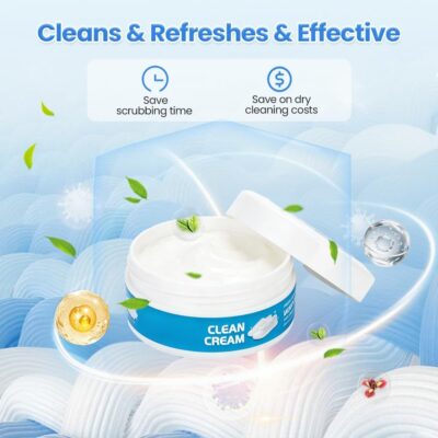 White Shoe Cleaner Cream, 2026 Upgrade Multipurpose No-Wash Solid Comes with Sponge Removes Stains, White Shoes Clean Cream - Image 4