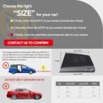 AUGOLA Car Window Shades, 2 Pack Breathable Mesh Side Sun Shades, Stretch Screens for Baby/Camping, Heat Block UV Protection, Back Window Covers for Car, Truck, SUV, Van (XL 63''x28'') - Image 6