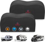 Comnova RV Tire Covers 2 Pack - 600D Dual Axle Tire Cover for Camper RV Trailer Truck, Waterproof Heavy Duty Fade-Resistant Dual Wheel Protector Cover, Fits Tire Diameters 27-29 Inch