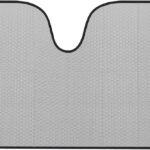 Motor Trend Front Windshield Sun Shade - Accordion Folding Auto Sunshade for Car Truck SUV - Blocks UV Rays Sun Visor Protector - Keeps Your Vehicle Cool - 58 x 24 Inch (Gray)