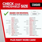 Motor Trend Front Windshield Sun Shade - Accordion Folding Auto Sunshade for Car Truck SUV - Blocks UV Rays Sun Visor Protector - Keeps Your Vehicle Cool - 58 x 24 Inch (Gray) - Image 2