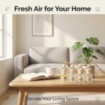 Essential Oil Car Air Freshener 2-Pack, Hanging Auto Diffuser for Rearview Mirror, Long Lasting Aesthetic Interior Decor Accessories (Teak Wood+Black Ice) - Image 4