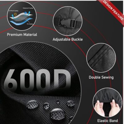 Comnova RV Tire Covers 2 Pack - 600D Dual Axle Tire Cover for Camper RV Trailer Truck, Waterproof Heavy Duty Fade-Resistant Dual Wheel Protector Cover, Fits Tire Diameters 30-32 Inch - Image 4