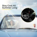 Car Windshield Sun Shade Compatible with 2022 2023 2024 2025 2026 Lexus NX NX250 NX350 NX350h NX450h+ Accessories Foldable Front Window Sunshade Custom for Lexus NX Windshield Sun Visor - Image 4