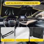 Car Windshield Sun Shade Compatible with 2022 2023 2024 2025 2026 Lexus NX NX250 NX350 NX350h NX450h+ Accessories Foldable Front Window Sunshade Custom for Lexus NX Windshield Sun Visor - Image 5