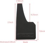 Universal Car Mud Flaps Rubber Mudguard Splash Guards Rubber Mudguard for Universal Sports Mud Flaps Guards Splash Front Or Rear Guards（Black） - Image 5