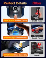 VANMASS【85+LBS Strongest Suction & Military-Grade Ultimate Car Phone Mount【Patent & Safety Certs】 Cell Phone Holder Truck for Dashboard Windshield Vent for iPhone 17 Pro Max 16 15 14, Blue - Image 6