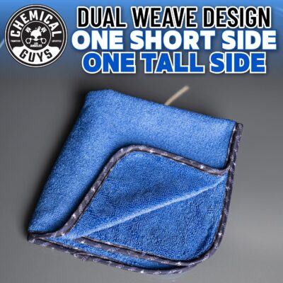 Chemical Guys Professional Grade Premium Microfiber Towels for Cars, Blue, 16" x 16", Ultra-Soft and Scratch-Free Car Detailing Cloths for Trucks, Motorcycles, and More - 3 Pack - Image 3