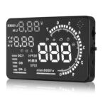 5.5inch Car HUD Car, Auto Windshield Screen Speed Display, OBD 2 EU OBD Compatible, with Driving Mileage Measurement for Cars - Image 6