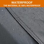 Kayme 7 Layers Heavy Duty Car Cover Waterproof All Weather, Full Exterior Cover Outdoor Snow Sun Uv Protection with Zipper for Automobiles, Universal Fit for Sedan (186 to 193 Inch) - Image 2