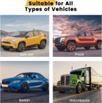 Windshield Sun Shade, Car Sun Shade Windshield, Reflector Sunshade Offers Ultimate Protection for Car Interior, Reflective Polyester Blocks Heat for Cars,Trucks,SUVs (57 x 31.5 in) - Image 8