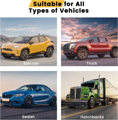 Windshield Sun Shade, Car Sun Shade Windshield, Reflector Sunshade Offers Ultimate Protection for Car Interior, Reflective Polyester Blocks Heat for Cars,Trucks,SUVs (57 x 31.5 in) - Image 8