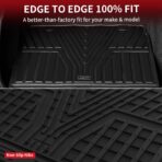 LASFIT Cargo Liner for Honda CR-V 2026 2025 2024 2023 (Gasoline & Hybrid & e:FCEV) All Weather TPE Car Trunk Mat (Upper Position), Cargo Only Black - Image 5