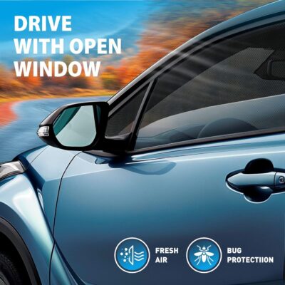 CLIM ART Magnetic Car Window Shades for Toyota RAV4 2019-2025 – Custom-Fit Sun Blocker Curtains, Side Window Covers, Essential Car Accessories for Camping, Baby, and Privacy Protection - MS0238 - Image 3