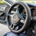 XHRING Car Steering Wheel Cover for Ford F150 F250 F350 Super Duty Expedition Toyota Tacoma Tundra 4Runner RAM 1500 2500 3500 Lexus GX Grand Caravan Range Rover Accessories Leather Black (15 ½''-16'') - Image 4