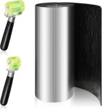 Zhengmy 10.8 Sqft 196 Mil Car Heat Sound Insulation Mat Automotive Noise Deadening Mat with Rubber Roller Auto Sound Deadener Self Adhesive Heat Insulation for Hood Ceiling Door(20 x 79 Inch)