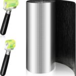 Zhengmy 10.8 Sqft 196 Mil Car Heat Sound Insulation Mat Automotive Noise Deadening Mat with Rubber Roller Auto Sound Deadener Self Adhesive Heat Insulation for Hood Ceiling Door(20 x 79 Inch)