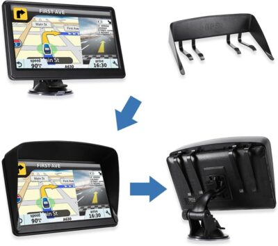 GPS Navigator for Car, 2026 Map 7 inch Touch Screen Car GPS 256-16GB,Voice Turn Direction Guidance, Support Speed and Red Light Warning, North America Lifetime map Free Update Truck(Brown) - Image 6