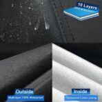 10 Layers Truck Cover Waterproof All Weather. Pickup Truck Cover Rain UV Protection. Length: Up to 210 inches, Universal Fit Most Regular Cab Short Box Ford F100 Chevy C10 S10 Ram 150 250. - Image 2