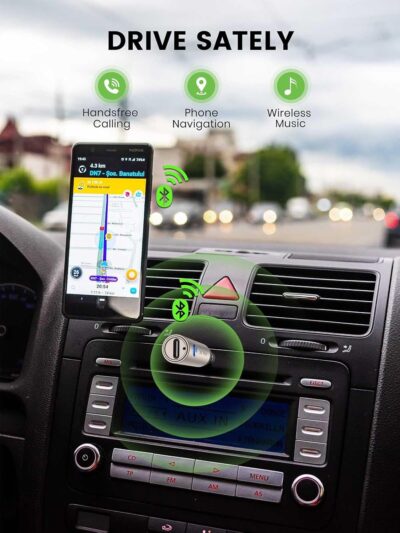 Aux Bluetooth 5.4 Adapter, Wireless Audio Receiver for Car Home Stereo Speaker, Music Streaming, Handsfree Calls, 6 Hours Playback, 1 Piece - Image 2