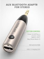 Aux Bluetooth 5.4 Adapter, Wireless Audio Receiver for Car Home Stereo Speaker, Music Streaming, Handsfree Calls, 6 Hours Playback, 1 Piece - Image 5