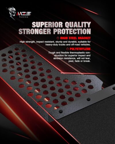 MZS Mud Flaps Splash Guards Compatible with Truck Ram 1500 / Ram 2500 / Ram 3500, Offset Fender Mudflaps Mudguards 12" Wide for Pickup, Front and Rear, Pack of 4 - Image 2