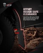 MZS Mud Flaps Splash Guards Compatible with Truck Ram 1500 / Ram 2500 / Ram 3500, Offset Fender Mudflaps Mudguards 12" Wide for Pickup, Front and Rear, Pack of 4 - Image 3