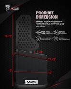 MZS Mud Flaps Splash Guards Compatible with Truck Ram 1500 / Ram 2500 / Ram 3500, Offset Fender Mudflaps Mudguards 12" Wide for Pickup, Front and Rear, Pack of 4 - Image 7