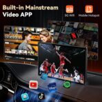 11.3" Wireless Carplay Screen for Car with N-etflix/YouTube/TikTok, Upgraded A-pple CarPlay & Android Auto Screen,Portable AI Magic Box with Backup Camera/Navigation/Voice Control,for All Vehicles - Image 3