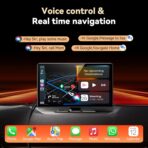 11.3" Wireless Carplay Screen for Car with N-etflix/YouTube/TikTok, Upgraded A-pple CarPlay & Android Auto Screen,Portable AI Magic Box with Backup Camera/Navigation/Voice Control,for All Vehicles - Image 4