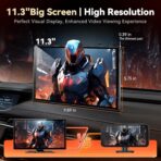 11.3" Wireless Carplay Screen for Car with N-etflix/YouTube/TikTok, Upgraded A-pple CarPlay & Android Auto Screen,Portable AI Magic Box with Backup Camera/Navigation/Voice Control,for All Vehicles - Image 5